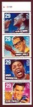 Rock & Roll - Rhythm & Blues issue NEVER FOLDED Booklet Pane of 4 United States, 1993